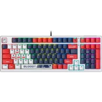 Клавиатура A4Tech Bloody S98 Sports Navy BLMS Plus механическая синий/белый USB for gamer LED (S98 S